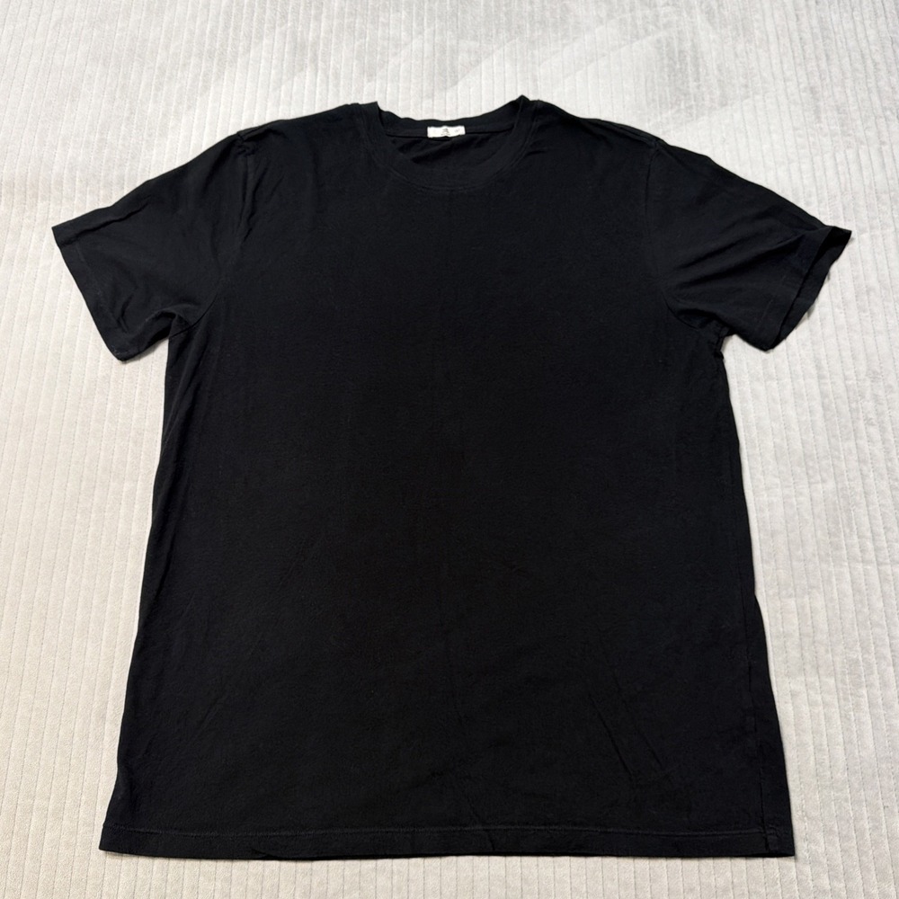 Flint and Tinder T-Shirt Men L Short Sleeve Cotton Black Minimalist Basic USA